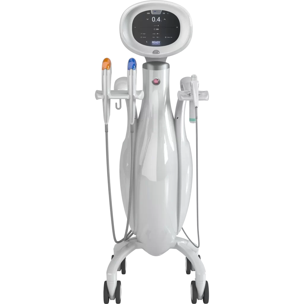 Equipamento sem fundo - Ultraformer MPT Ultrassom Microfocado e Macrofocado - Clinical Mobile locações, cursos on-line e presencial, workshop e mentoria estética