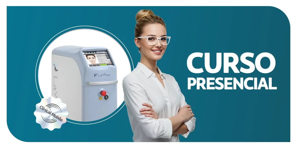Banner curso presencial - Lavieen laser de thulium - Clinical Mobile locações, cursos on-line e presencial, workshop e mentoria estética