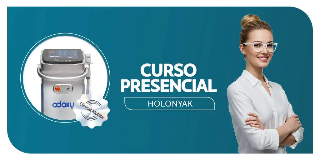 Equipamento Curso Presencial - Holonyak Depilação a laser LED - Clinical Mobile locações, cursos on-line e presencial, workshop e mentoria estética
