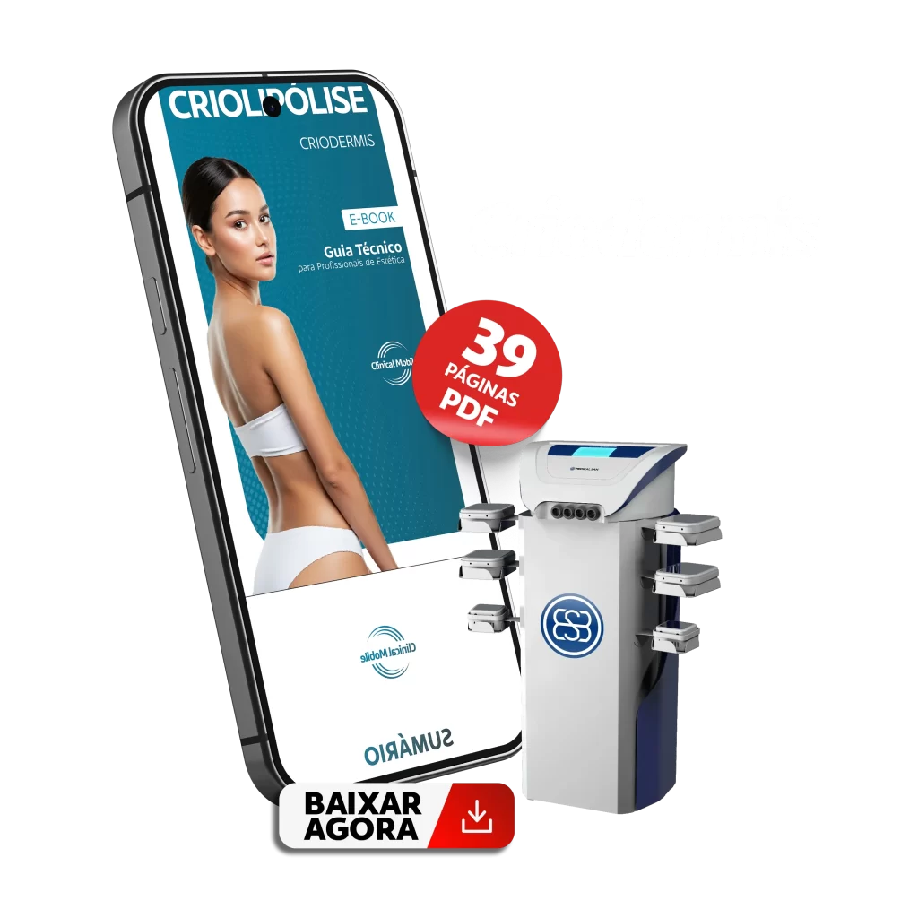 Imagem Banner sem fundo LOGO BRANCA - Criodermis Criolipólise Placa - Clinical Mobile locações, cursos on-line e presencial, workshop e mentoria estética