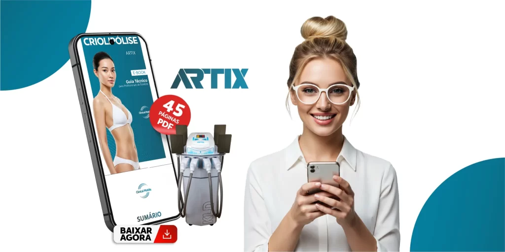 Equipamento ebook - Artix Criolipólise Placa - Clinical Mobile locações, cursos on-line e presencial, workshop e mentoria estética