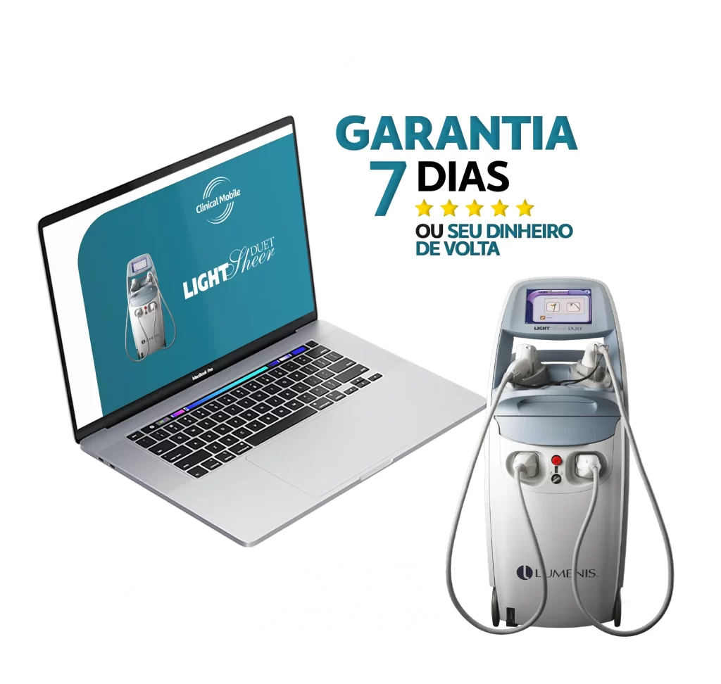 Imagem site curso online - Light Sheer DUET Lumines Depilação a laser - Clinical Mobile locações, cursos on-line e presencial, workshop e mentoria estética