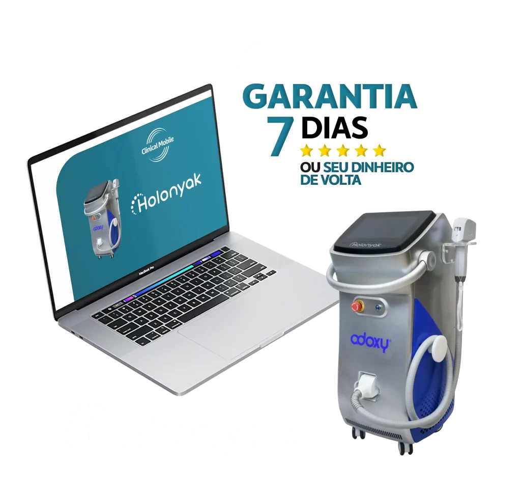 Imagem site curso online - Holonyak Adoxy Depilação a laser LED - Clinical Mobile locações, cursos on-line e presencial, workshop e mentoria estética