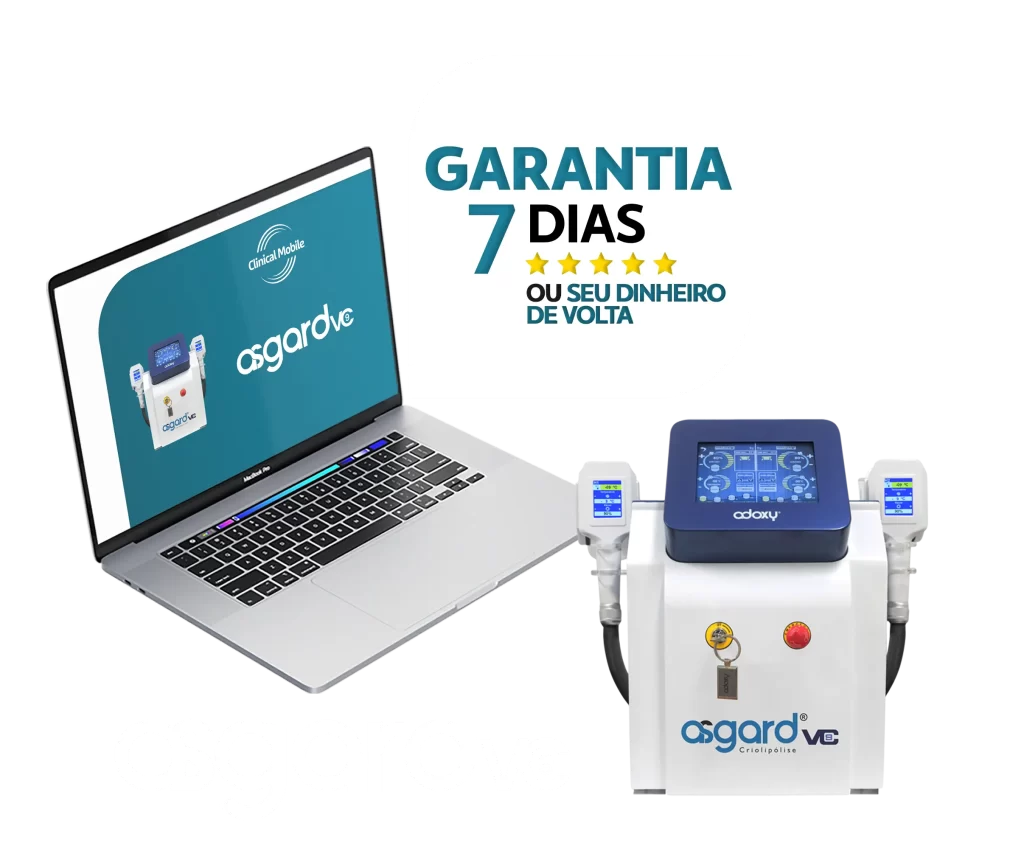 Imagem site curso online - Asgard VC 9 Criolipólise Placa e Sucção - Clinical Mobile locações, cursos on-line e presencial, workshop e mentoria estética